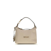 Versace Cream Calf Leather Bos Taurus Shoulder Bag