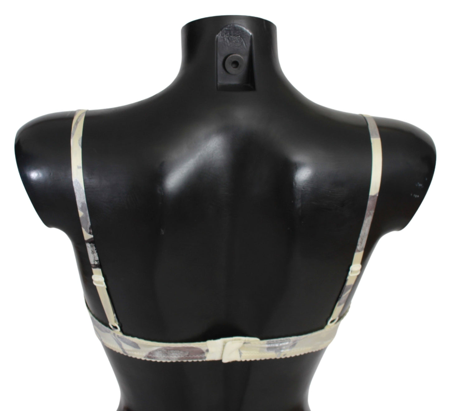 Ermanno Scervino Beige Grå Spets Balconcino BH Underkläder