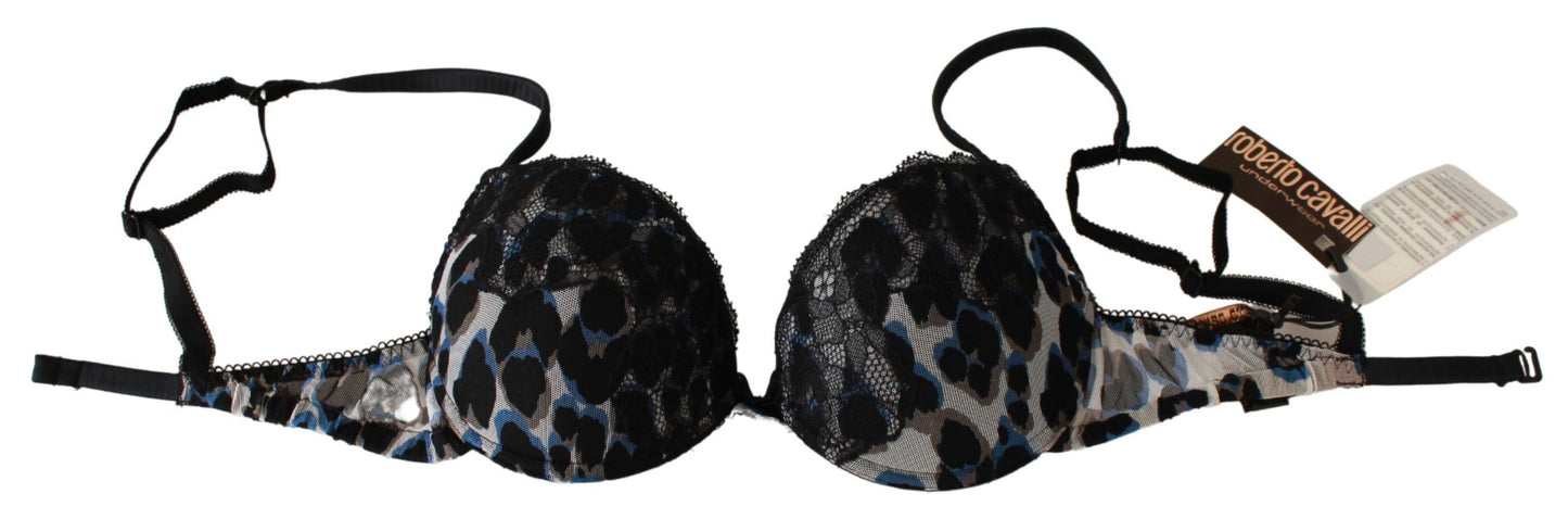 Roberto Cavalli Black Lace Reggiseno Nylon BH Undertøy