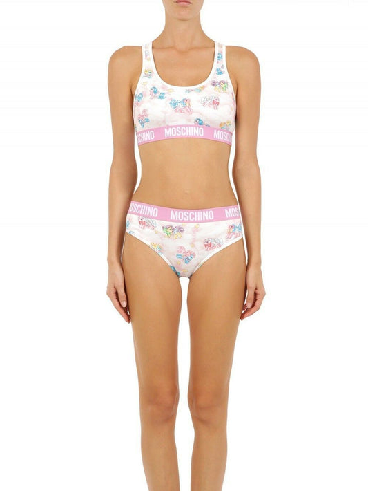 Moschino Vit Tvådelad Nattplagg My Little Pony Bikini