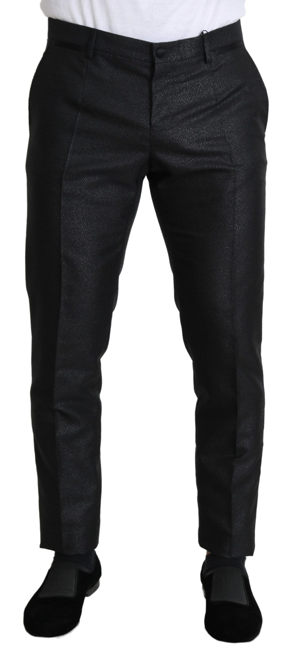 Dolce & Gabbana Svart Metallic Smal Byxklänning