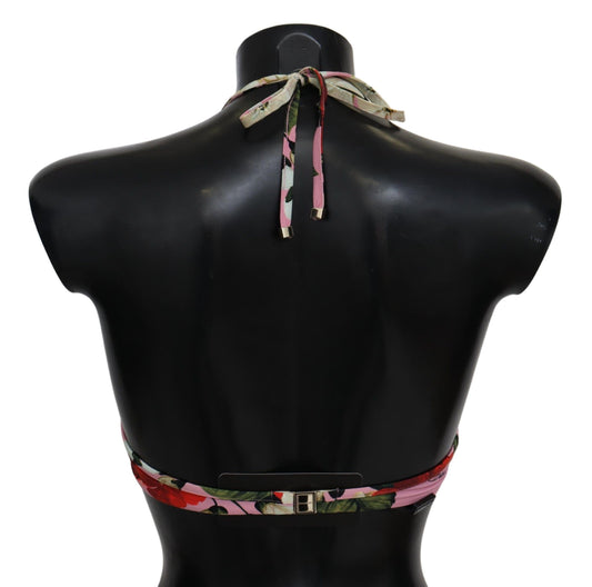 Dolce & Gabbana Flerfärgad Blommig Baddräkt Strandkläder Bikiniöverdelar