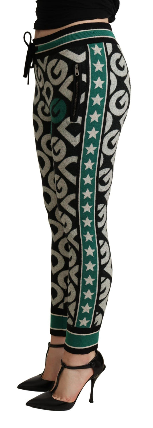 Dolce & Gabbana Flerfärgade DG Mania Joggers Träningsbyxor