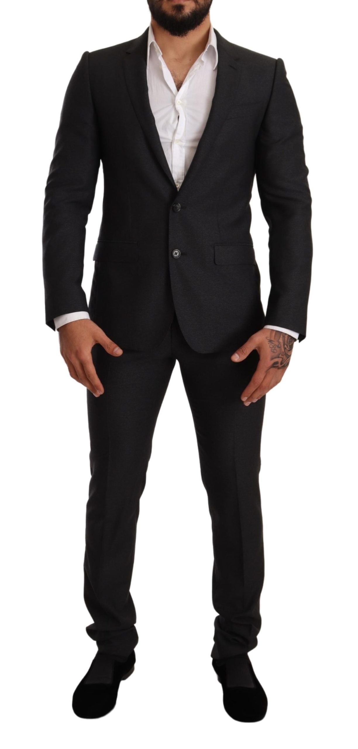 Grå ull MARTINI Slim Fit-settdress