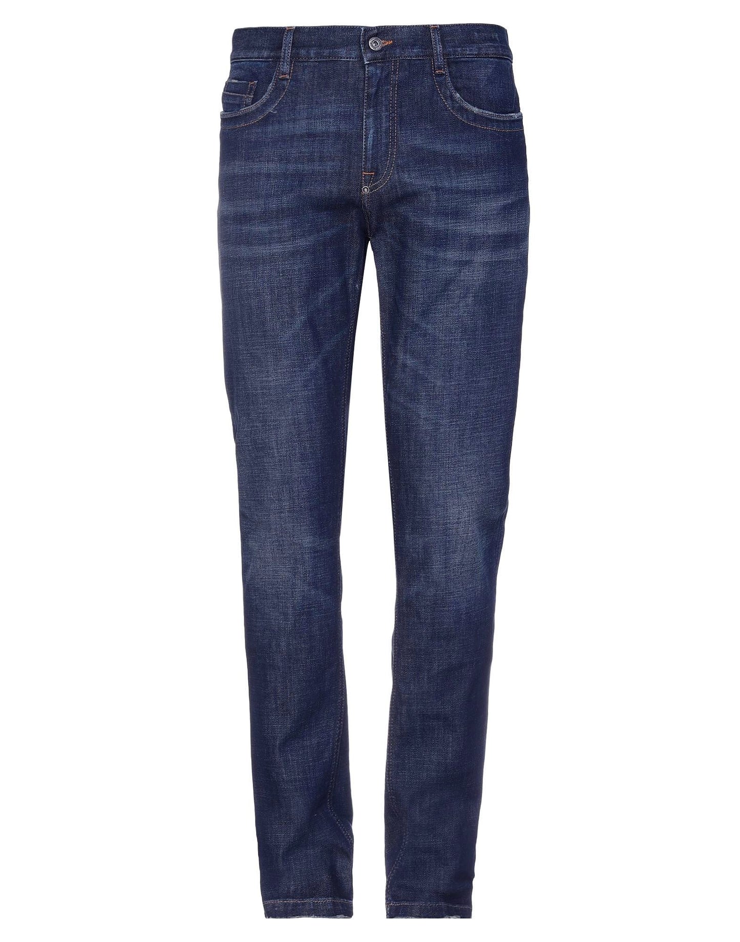 Blå bomullsjeans for menn