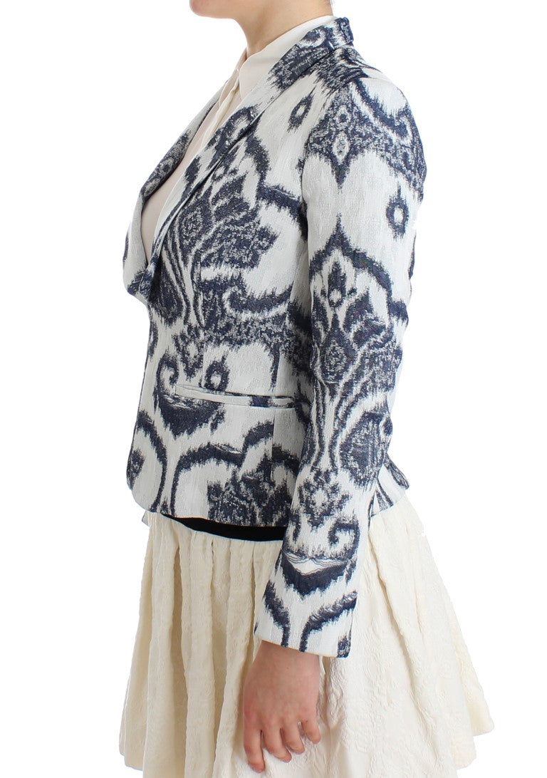 Christian Pellizzari blå vit kavaj kostymjacka