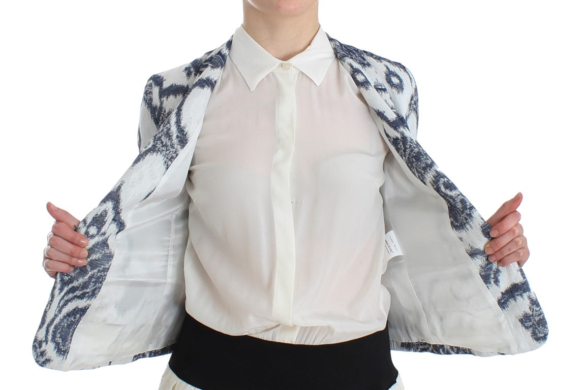 Christian Pellizzari blå vit kavaj kostymjacka