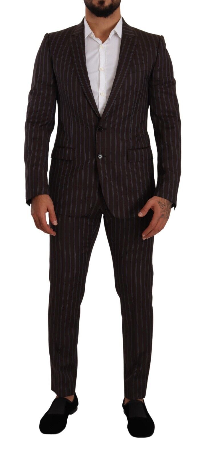 Bordeaux MARTINI Stripete Slim Fit 2-delt Dress