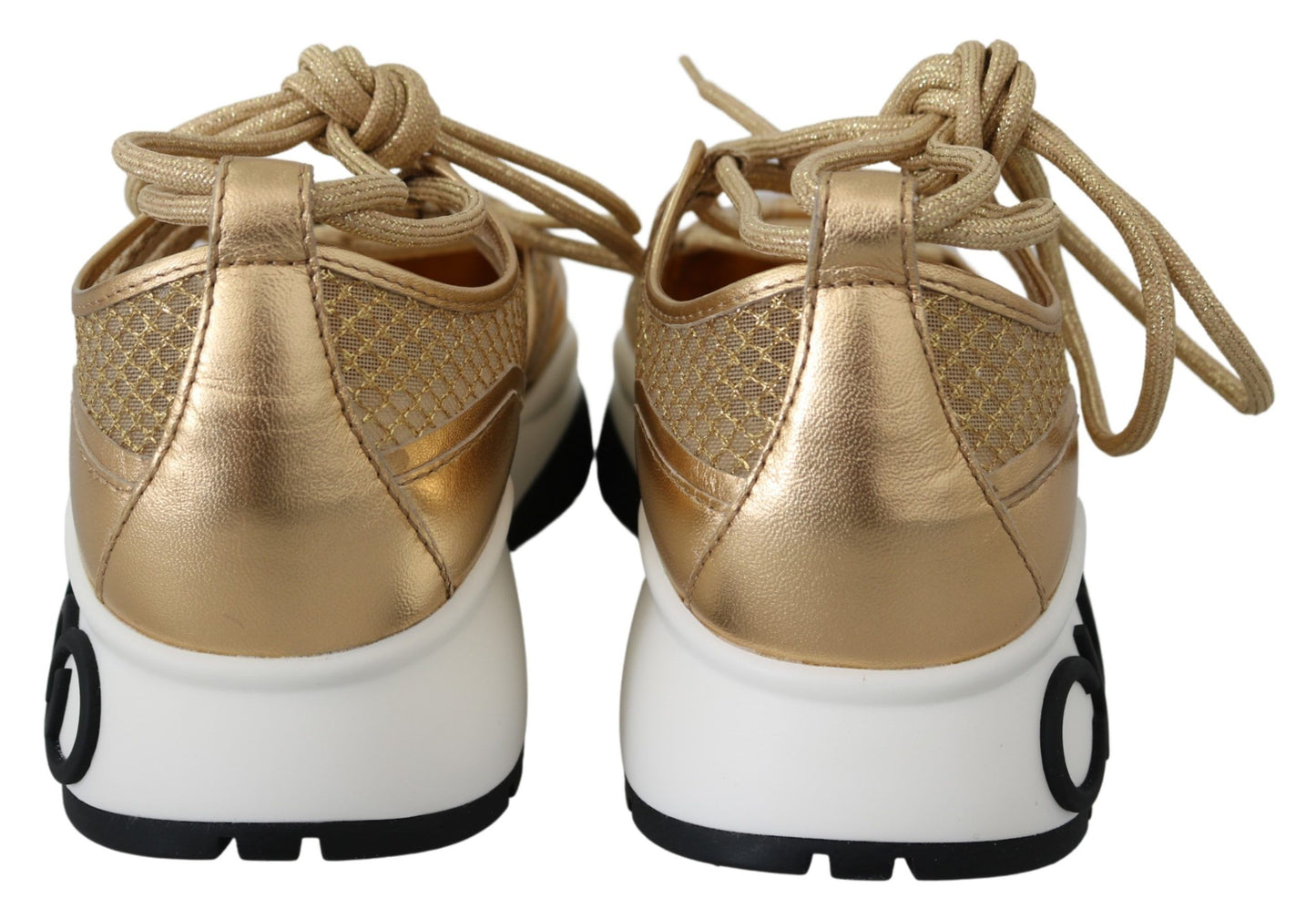 Jimmy Choo Golden Glamour Mesh Lädersneakers