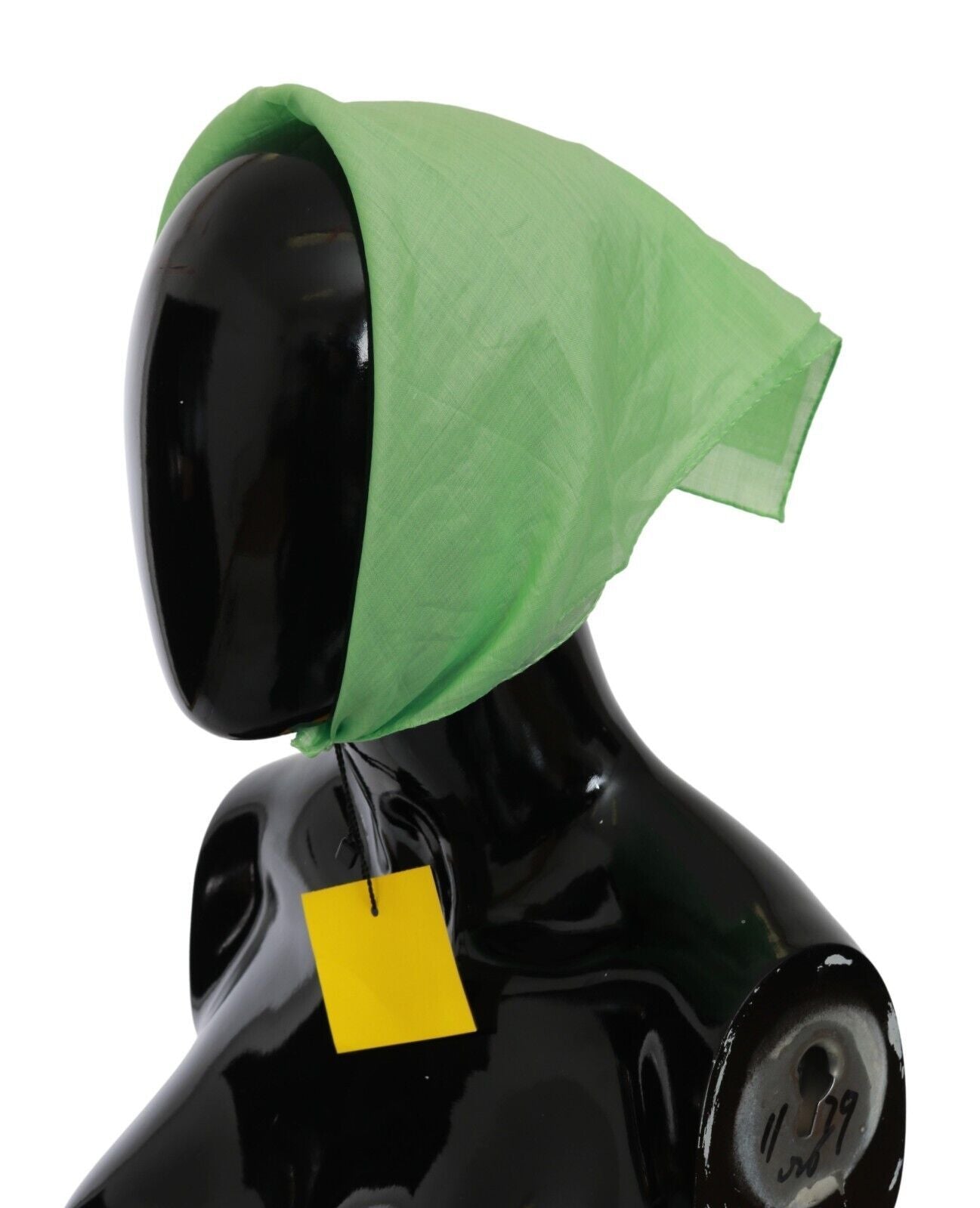 Versace Eplegrønt Lin Firkantet Foulard Hodeomslagsskjerf