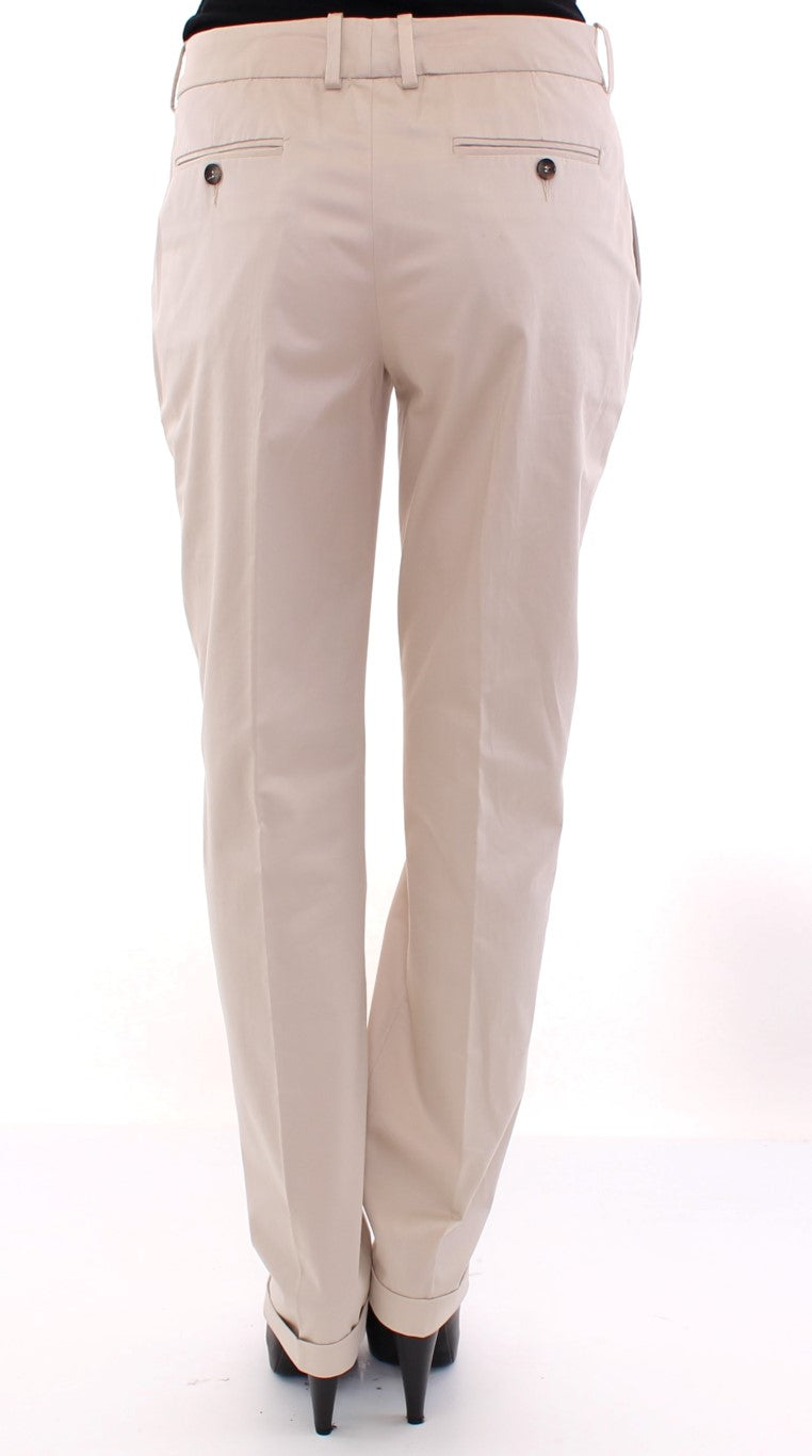 Dolce & Gabbana Beige Bomullschinosbyxor