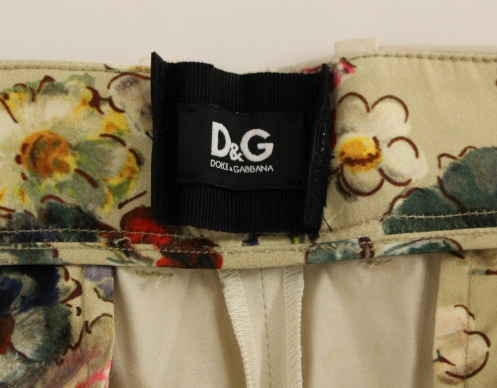 Dolce & Gabbana Beige Bomullschinosbyxor