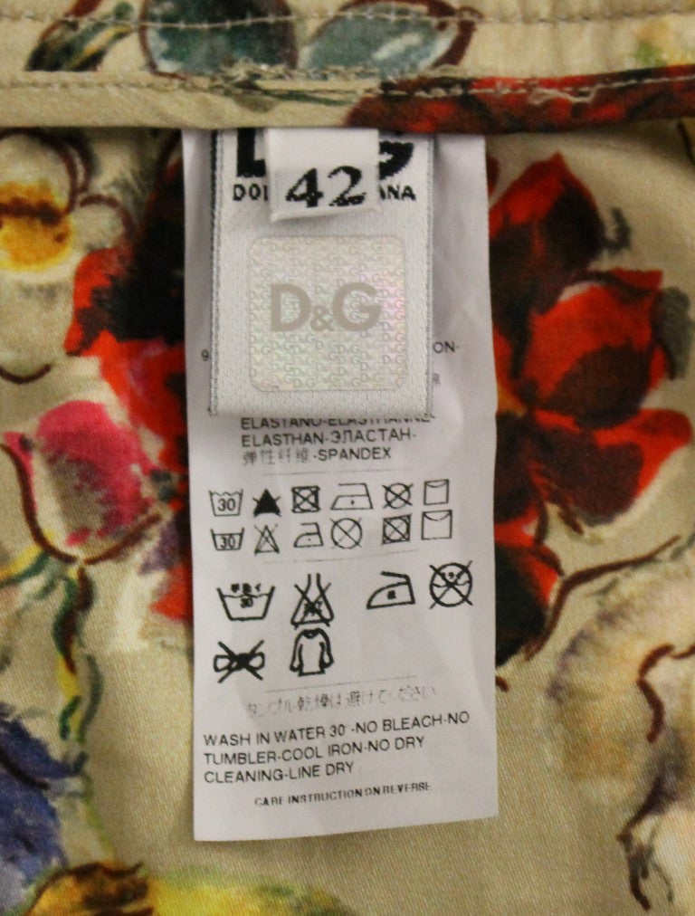 Dolce & Gabbana Beige Bomullschinosbyxor
