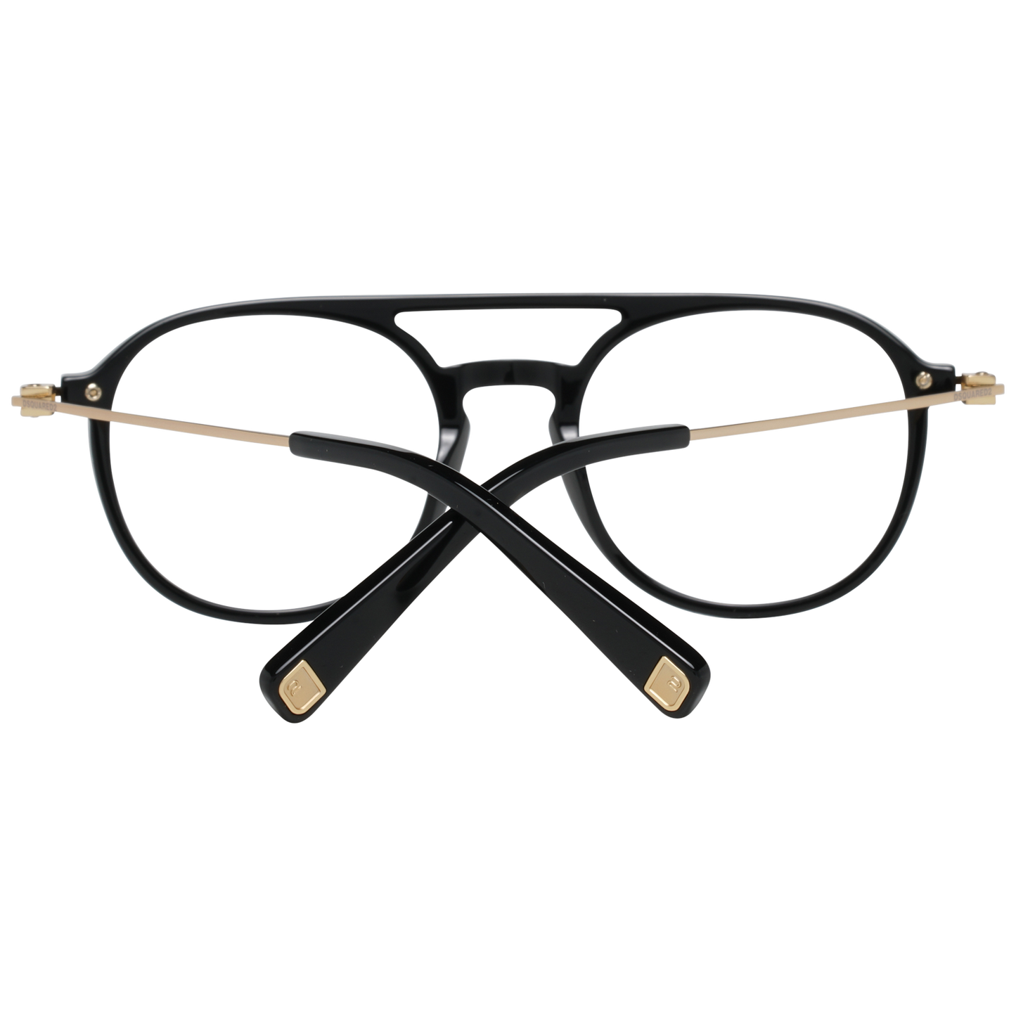 Dsquared² eleganta svarta designerglasögon med helbåge