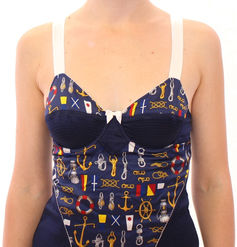 Dolce & Gabbana Blå Sailor Motiv Tanktopp