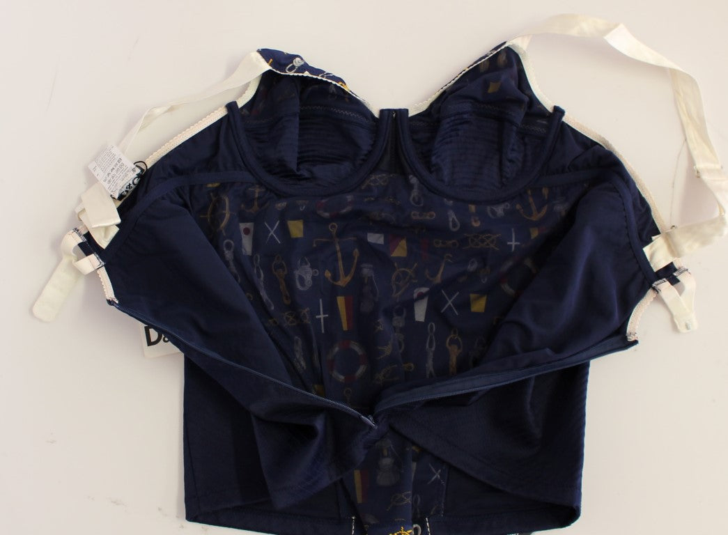 Dolce & Gabbana Blå Sailor Motiv Tanktopp