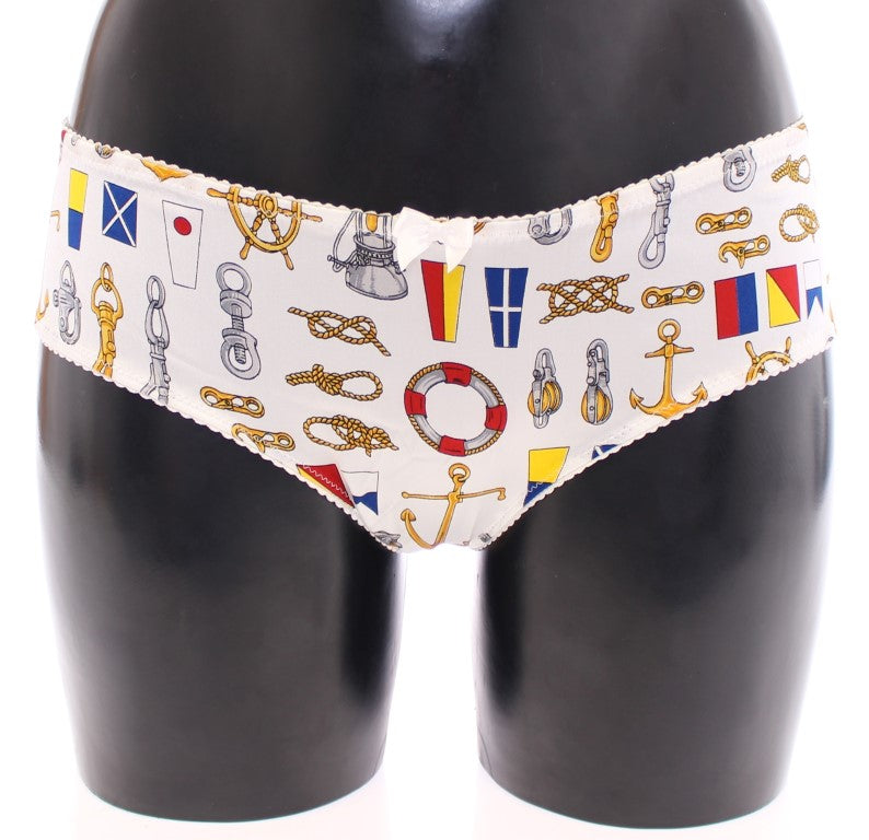 Dolce & Gabbana Vit Sailor-BH Trosa Stretchunderkläder