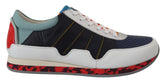 Dolce & Gabbana Flerfargede Skinn Sport Lave Sneakers