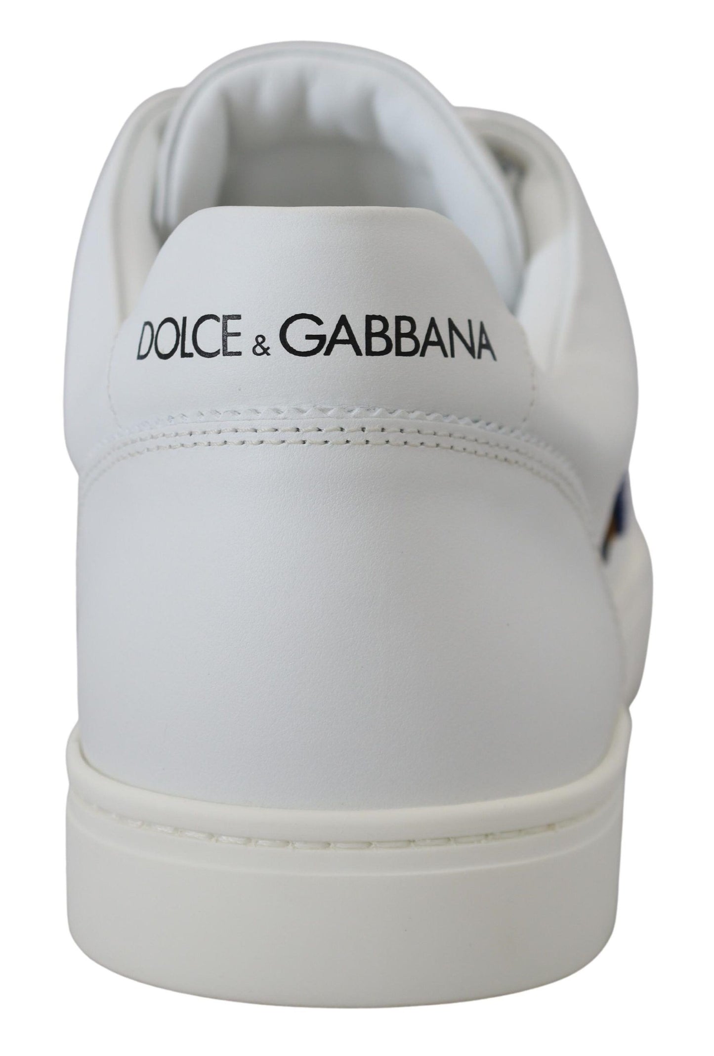 Dolce & Gabbana hvite skinn DG-logo casual joggesko