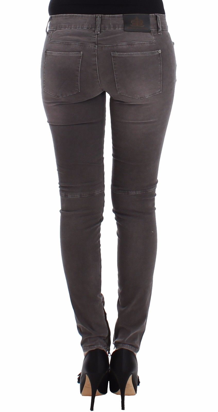 Ermanno Scervino Grå Slim Jeans Denimbyxor Skinny Leg Stretch