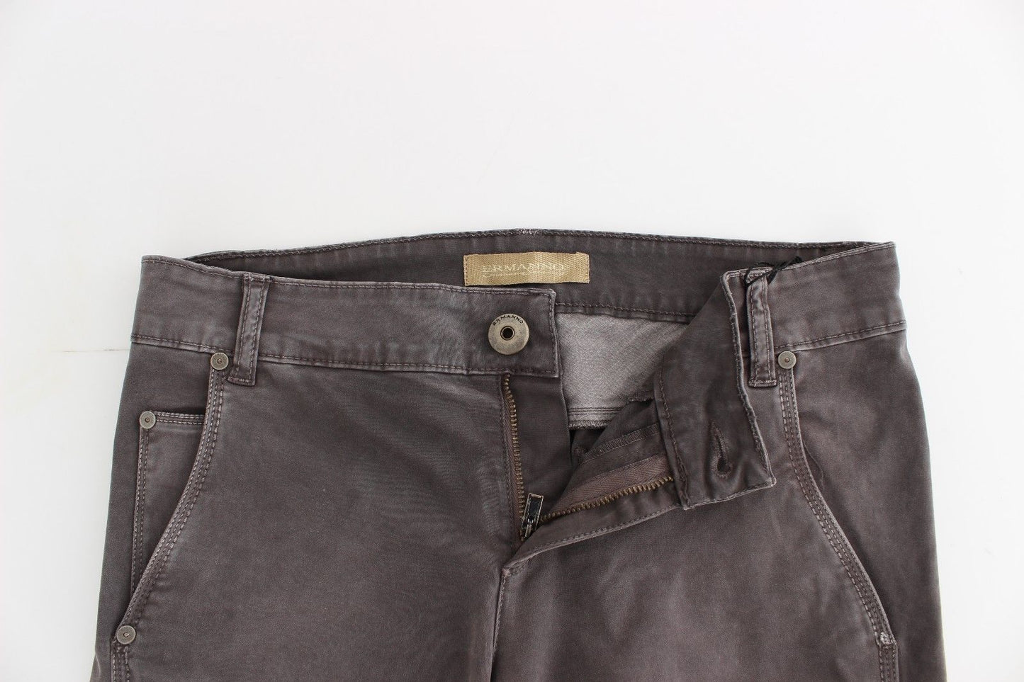 Ermanno Scervino Grå Slim Jeans Denimbyxor Skinny Leg Stretch