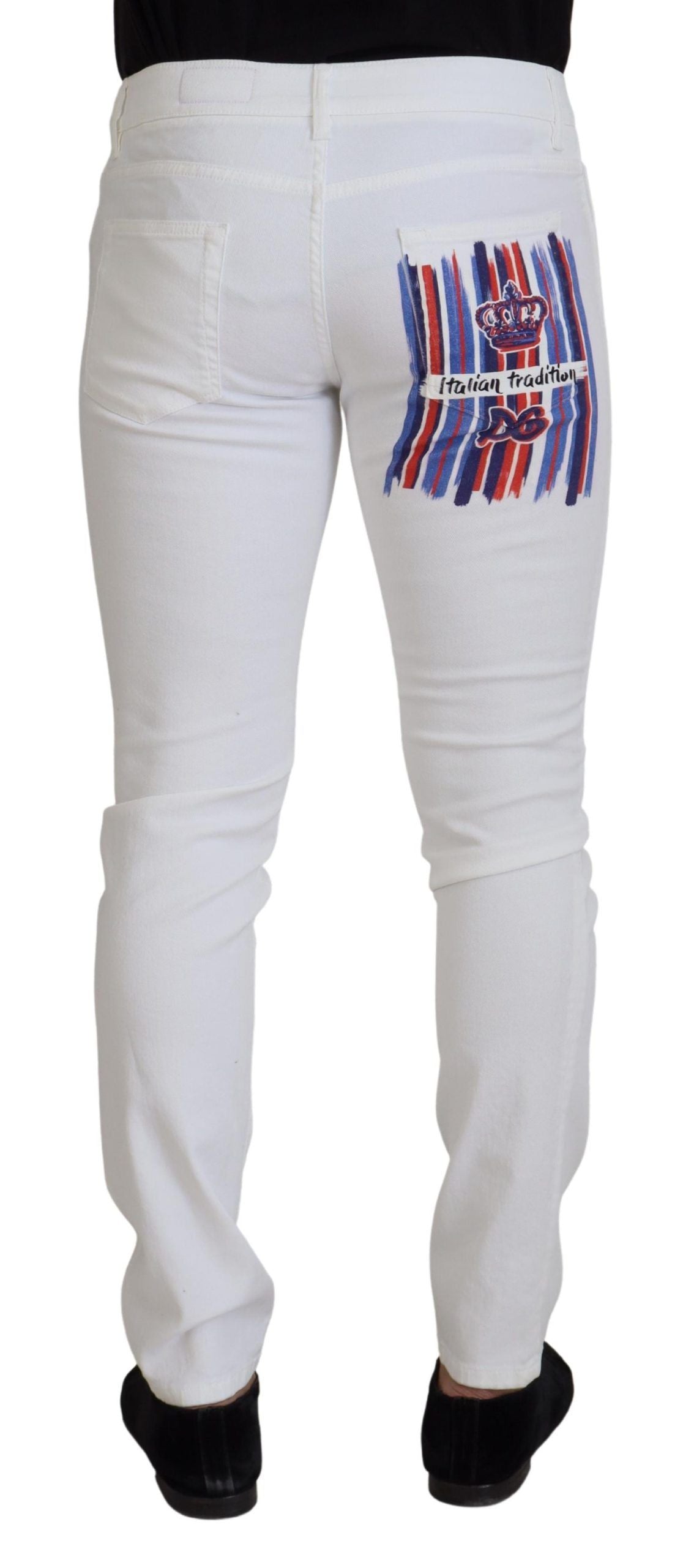 Dolce & Gabbana Vita Slim Skinny Stretchiga Bomullsjeans