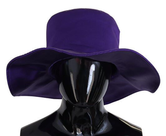 Dolce & Gabbana Lila Siden Stretchig Hög Hatt