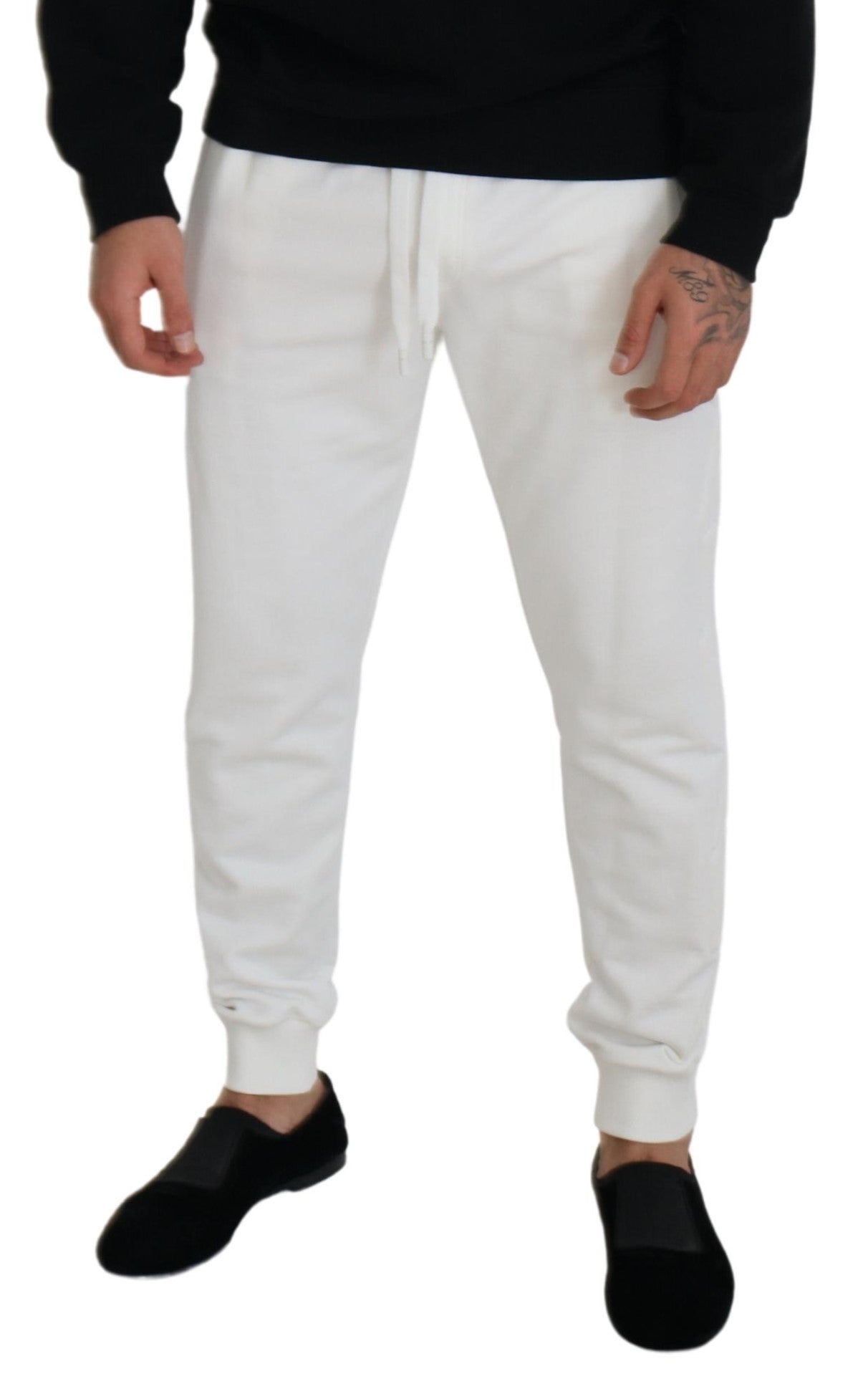 Dolce & Gabbana Vita Sportlogotyp Bomullsmjukisbyxor Byxor