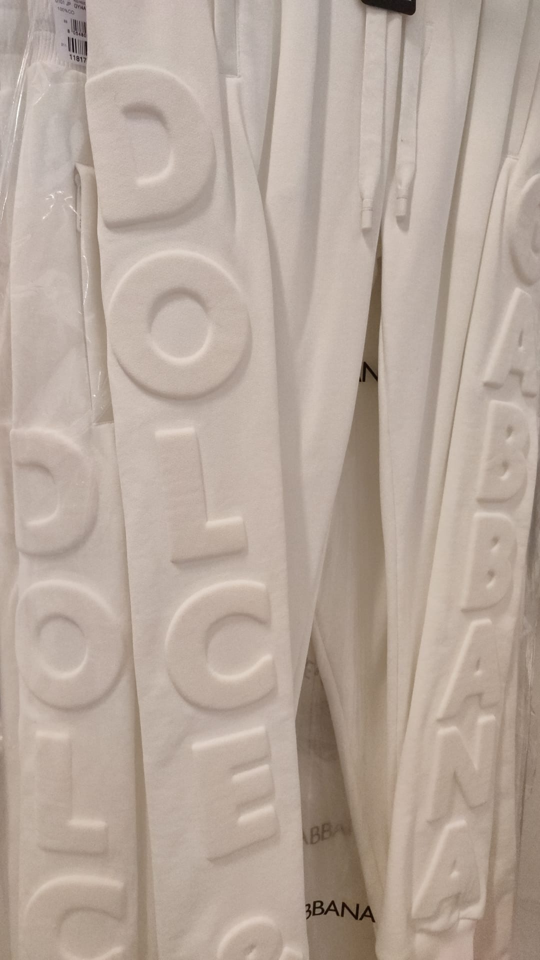 Dolce & Gabbana Vita Sportlogotyp Bomullsmjukisbyxor Byxor