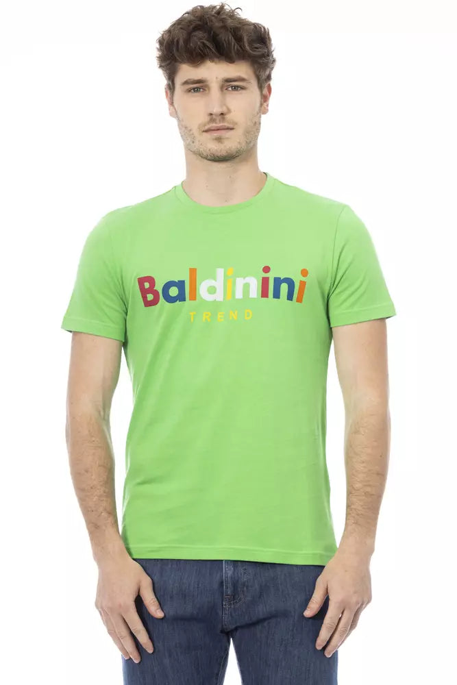 Baldinini Trend Grön Bomull Herr T-shirt