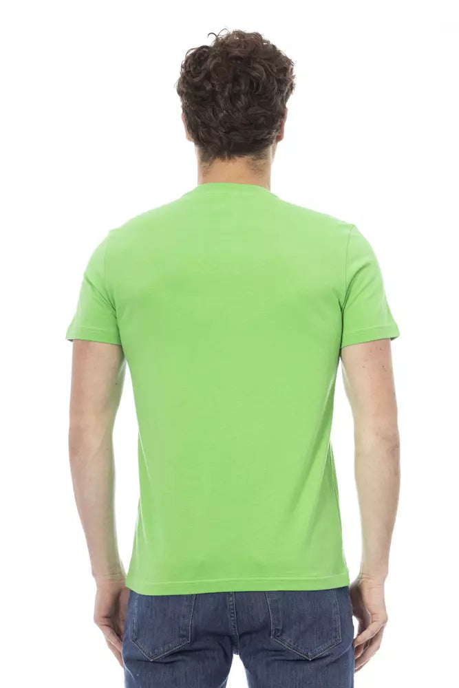 Baldinini Trend Grön Bomull Herr T-shirt