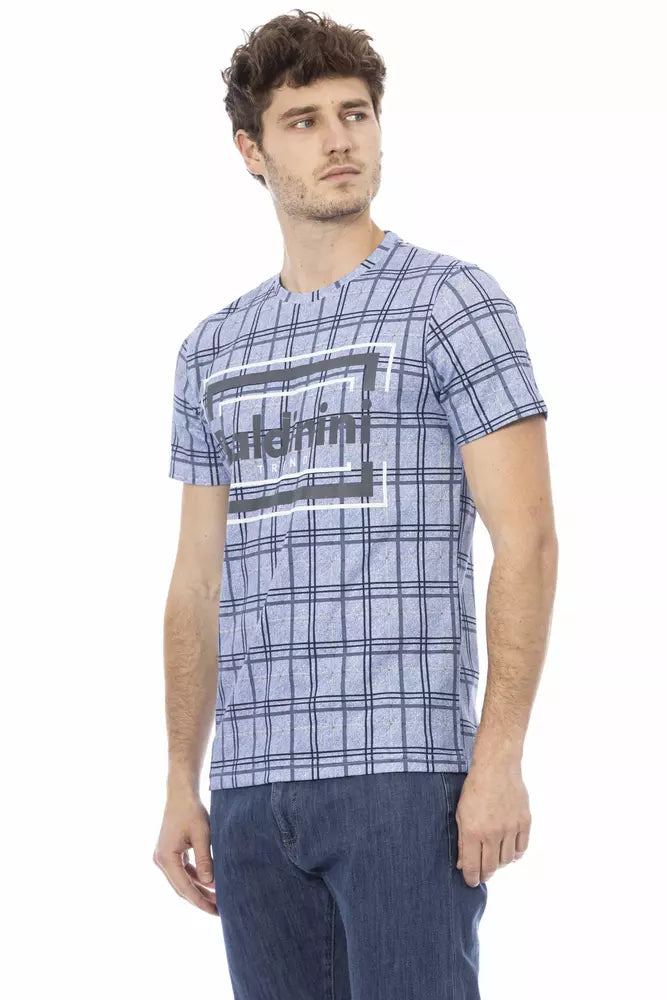 Baldinini Trend Ljusblå Bomull Herr T-shirt