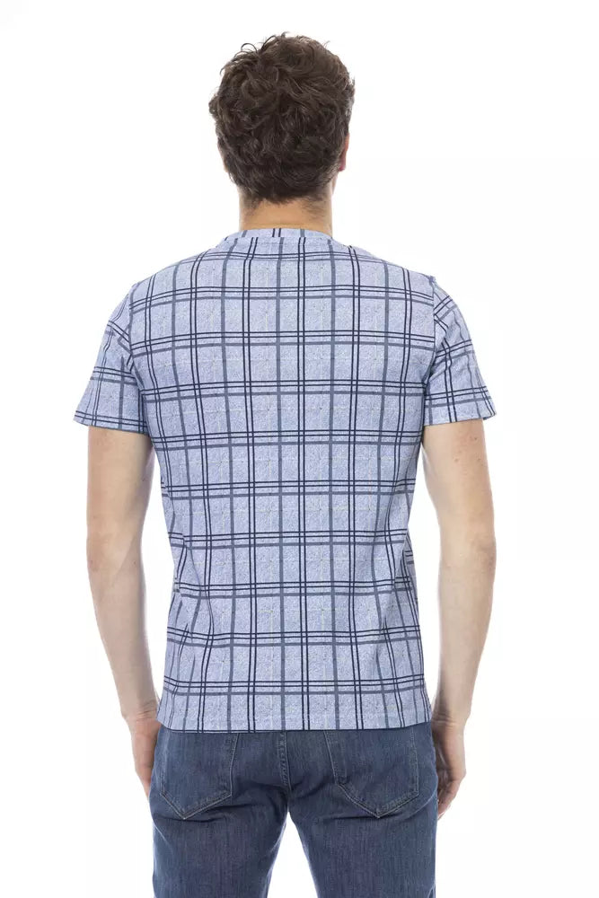 Baldinini Trend Ljusblå Bomull Herr T-shirt