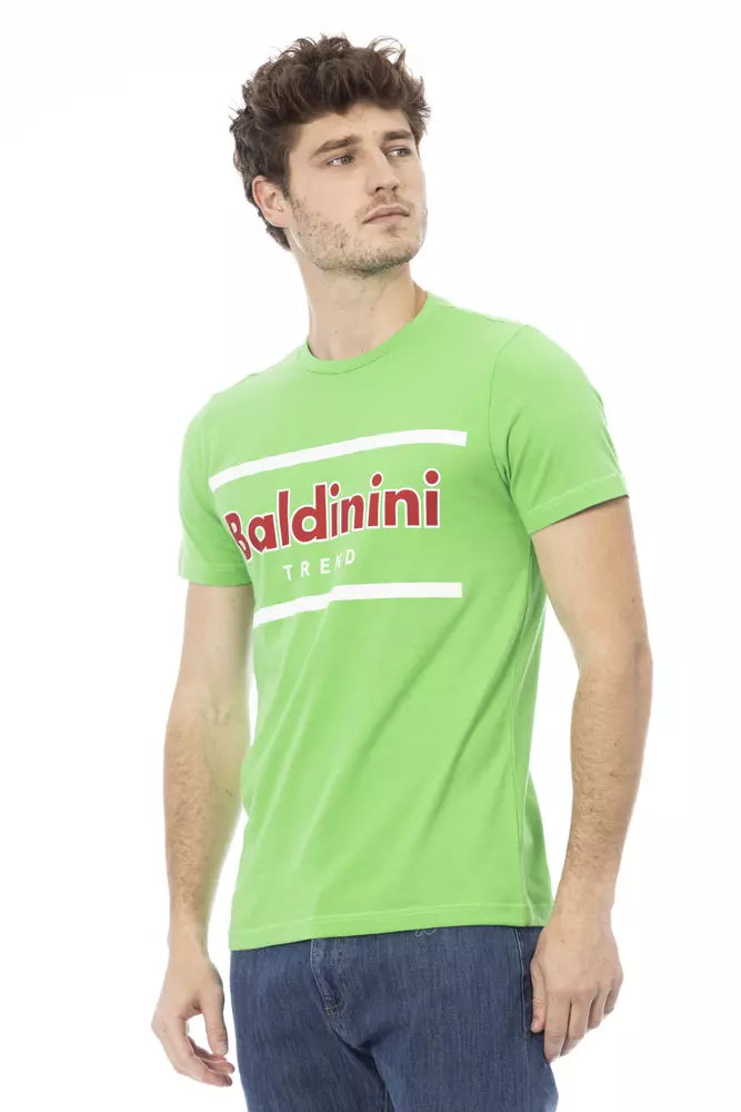 Baldinini Trend Grön Bomull Herr T-shirt