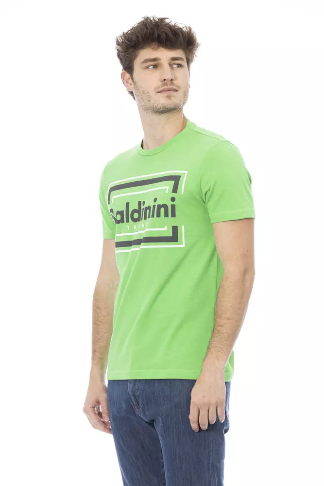 Baldinini Trend Grön Bomull Herr T-shirt