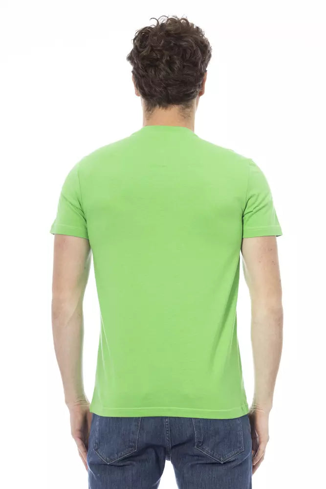 Baldinini Trend Grön Bomull Herr T-shirt