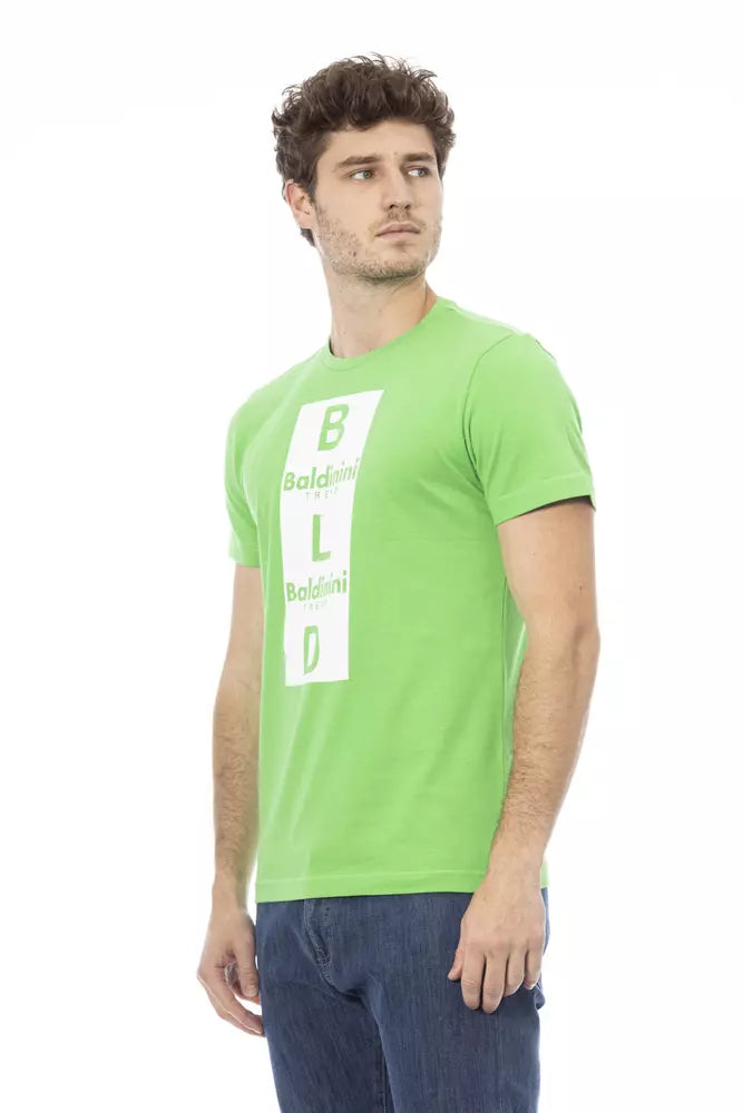 Baldinini Trend Grön Bomull Herr T-shirt