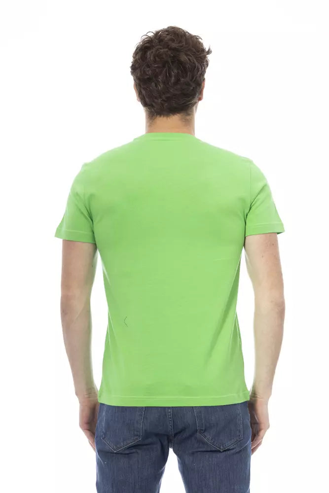 Baldinini Trend Grön Bomull Herr T-shirt