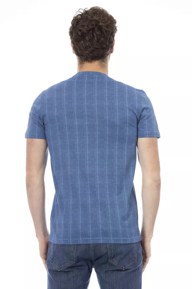 Baldinini Trend Ljusblå Bomull Herr T-shirt