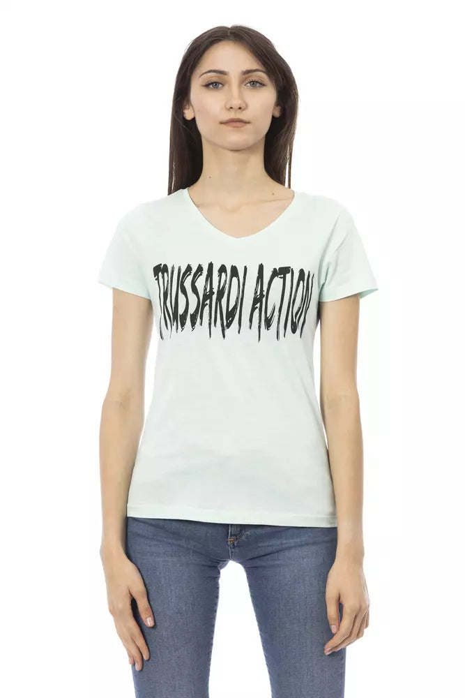 Trussardi Action Ljusblå Bomullstopp Dam