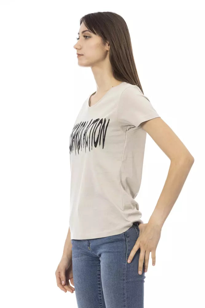 Trussardi Action Beige Bomull Dam T-shirt