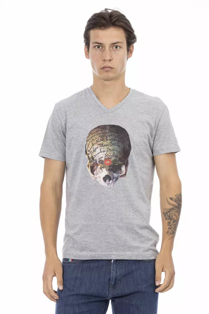 Trussardi Action grå bomulls-T-shirt för män