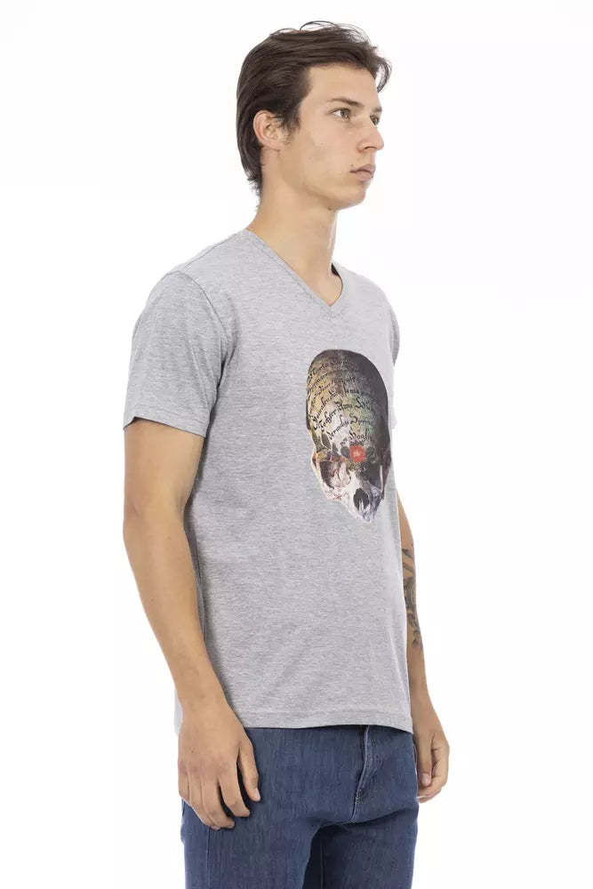 Trussardi Action grå bomulls-T-shirt för män