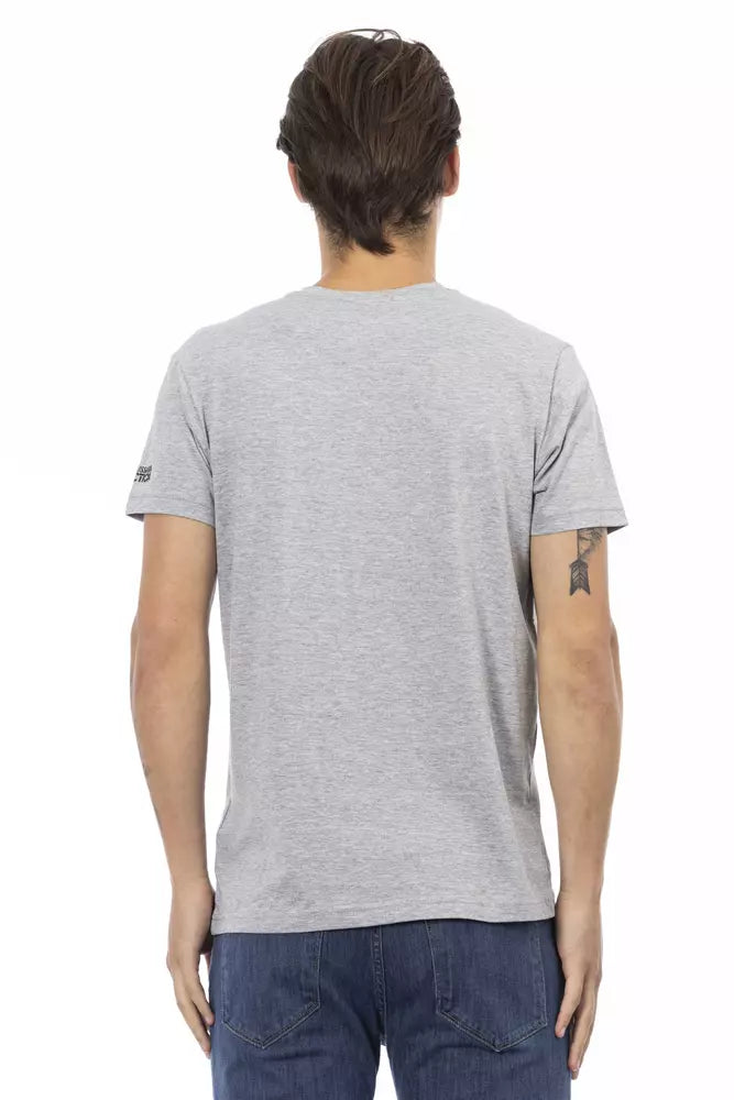 Trussardi Action grå bomulls-T-shirt för män