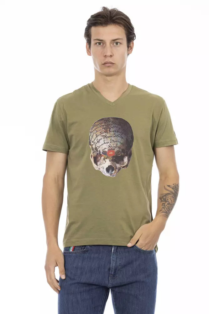 Trussardi Action Grön Bomull Herr T-shirt