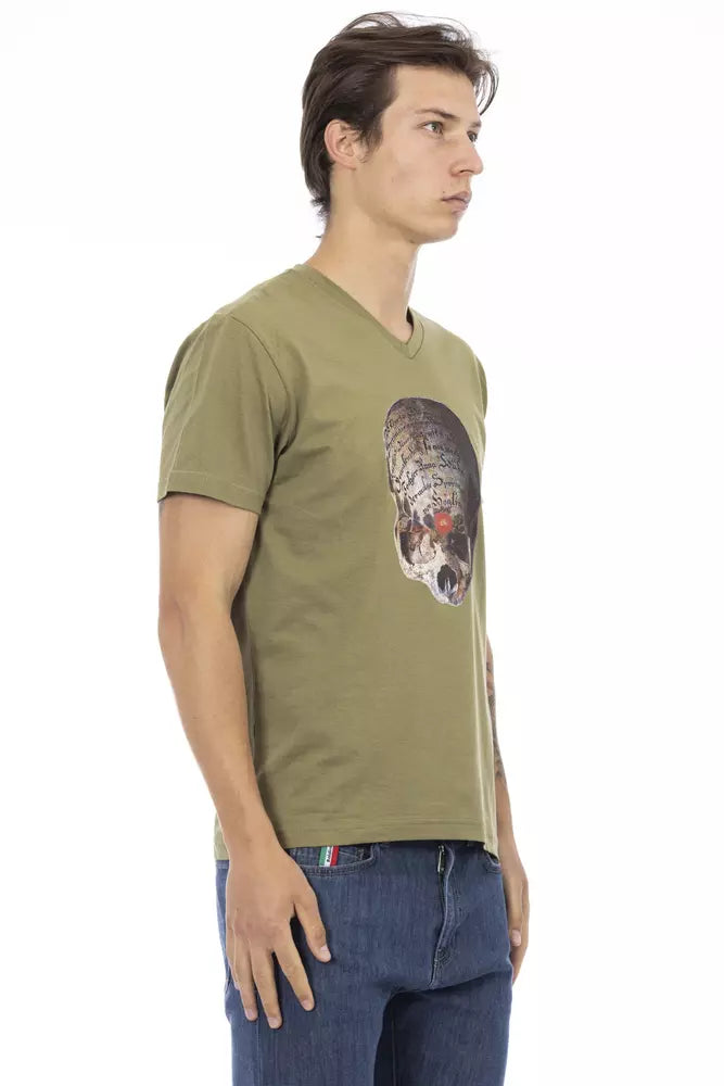 Trussardi Action Grön Bomull Herr T-shirt