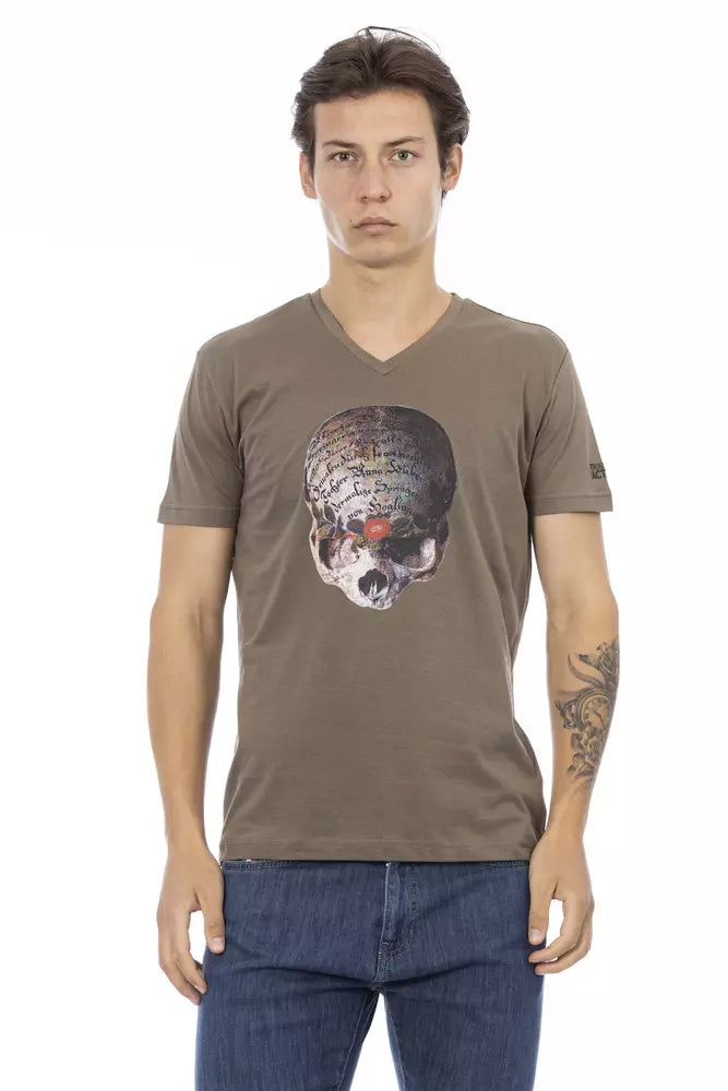 Trussardi Action Brun Bomull Herr T-shirt