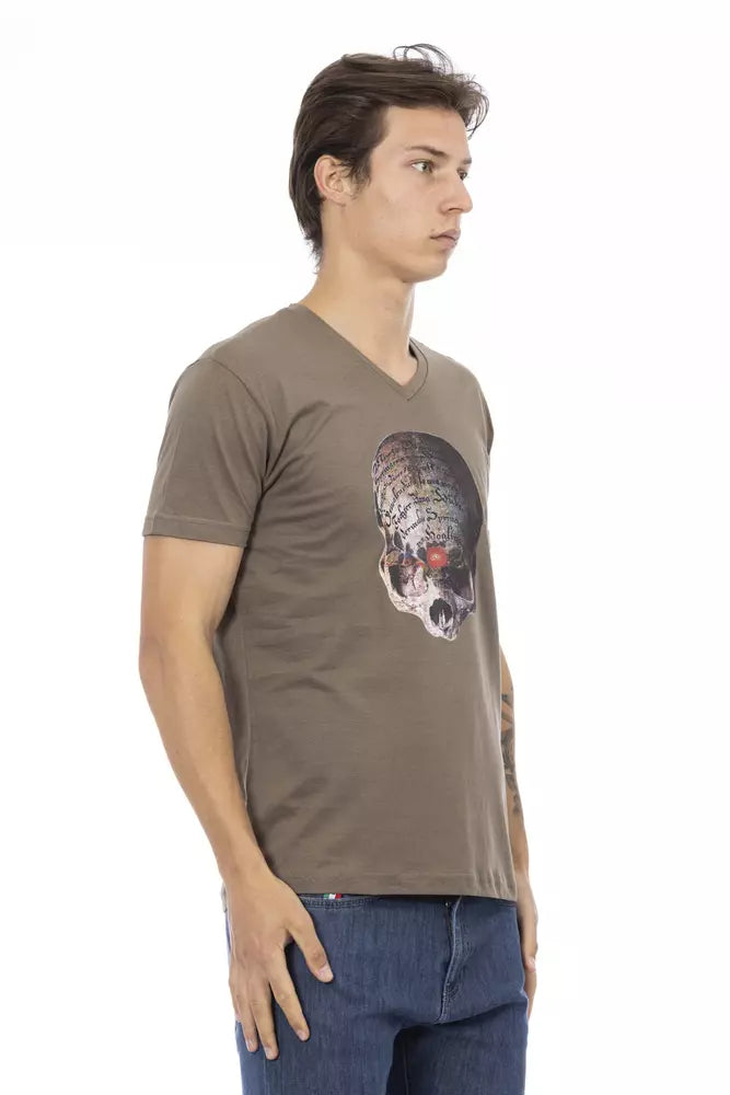 Trussardi Action Brun Bomull Herr T-shirt
