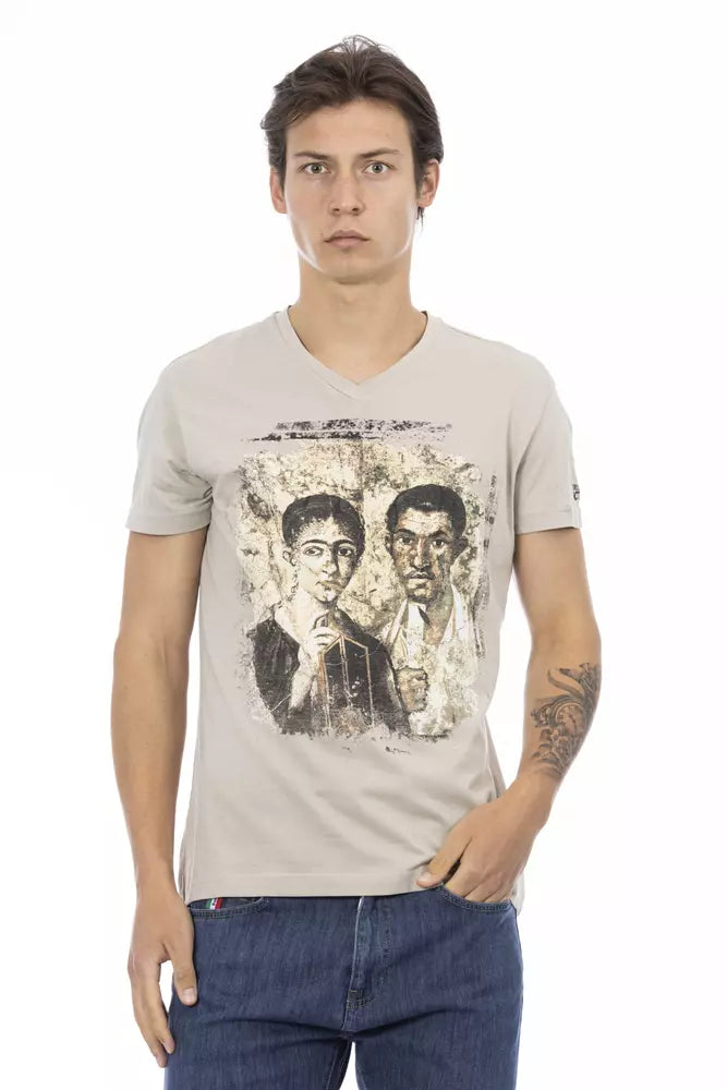 Trussardi Action Beige Bomull Herre T-skjorte