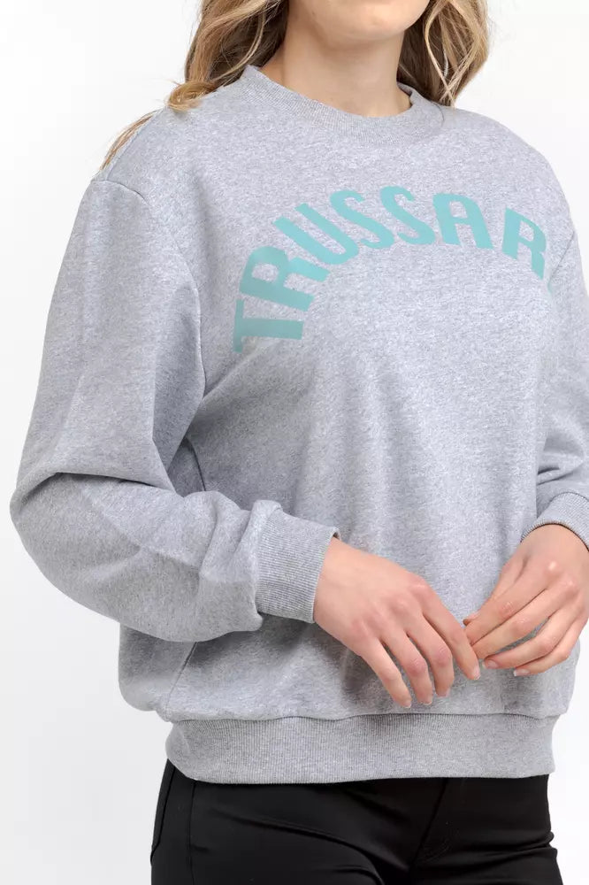 Trussardi grå bomullsgenser til dame